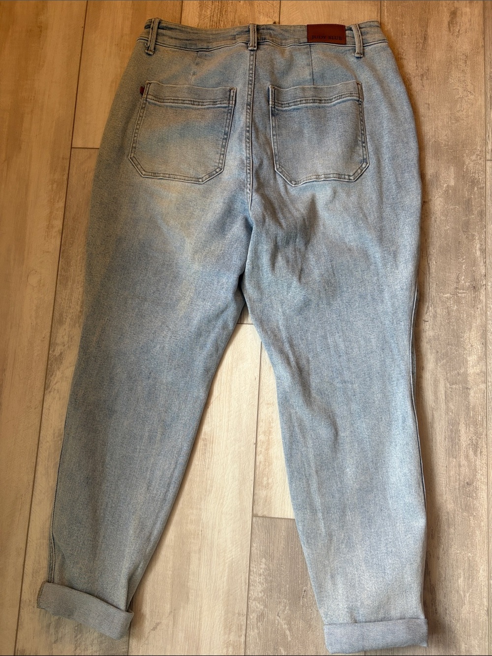 Judy Blue Light Blue Drawstring Boyfriend Jeans - Picture 2 of 5